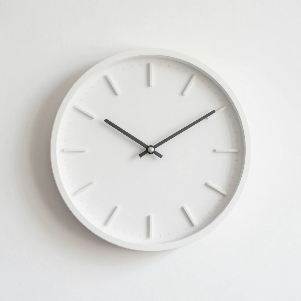 Horizon minimalist wall clock with clean circular design